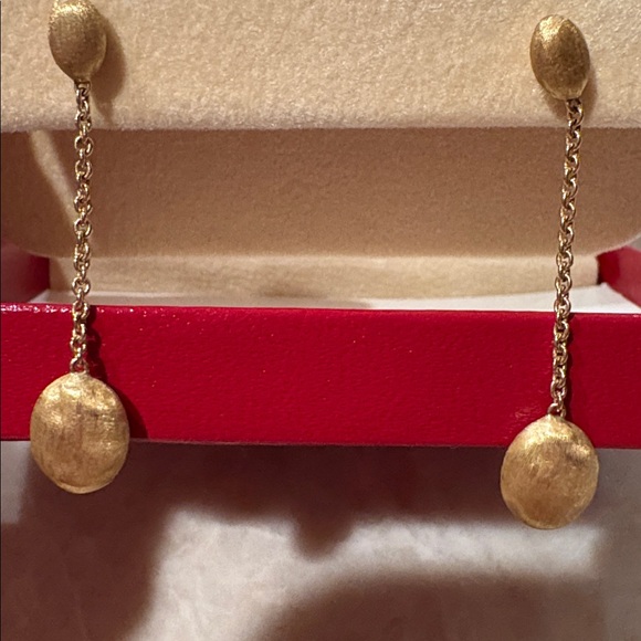 Marco Bicego Sicilian 18kt. Yellow gold drop earrings.